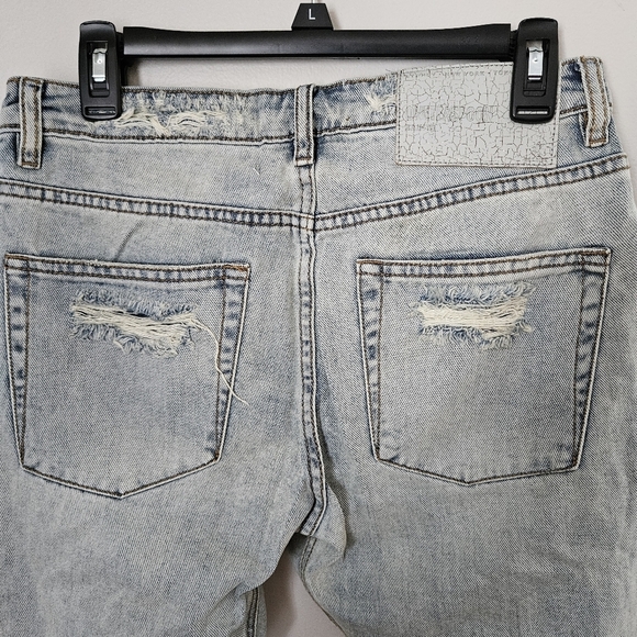 One Teaspoon Jeans Distressed Light Blue denim ripped Neutral Casual Comfy - Picture 10 of 14
